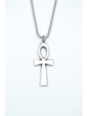 Had Safha Accessories Nil'in Anahtarı - Ankh Anahtarı Örme Zincir Kolye