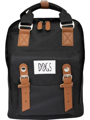 Biggdesign Dogs USB Girişli Sırt Çantası Siyah