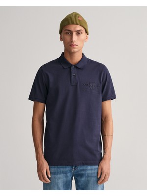 Gant Erkek Lacivert Regular Fit Logolu Polo 2062025.433