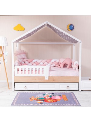 Mini Baby Pembe 4’lü Örgü Montessori Bebek Çocuk Uyku Seti