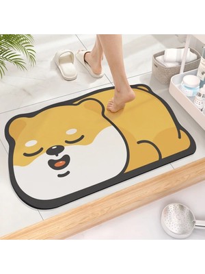 Shenzhen Xin Xin Şirin Diatom Süper Emici Banyo Mat Cartoonjee - Slip Quick - Bath Mat Mat Kat Mat (Yurt Dışından)