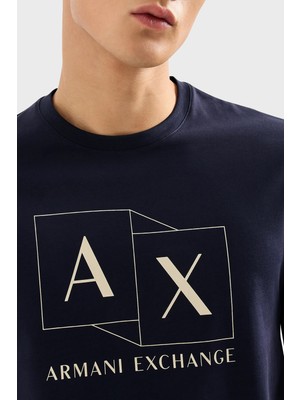 Armani Exchange Pamuklu Regular Fit Bisiklet Yaka T Shirt Erkek T Shirt 3dztad ZJ9AZ 15CX