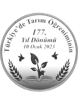 AgaKulche Ankara Üniversitesi 2023 1 Ons 31.10 Gram Gümüş Sikke Coin (925)