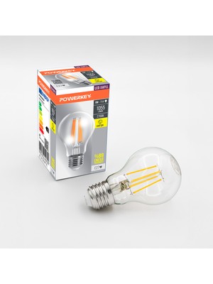 Powerkey LED Filament Ampul - Sarı Işık