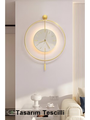 Noble Vita Iskandinav Iskandinav Kristal 60 cm Gold - Pilli LED (3ADET Pil ile Geldmektedir ) - Metal Duvar Sa