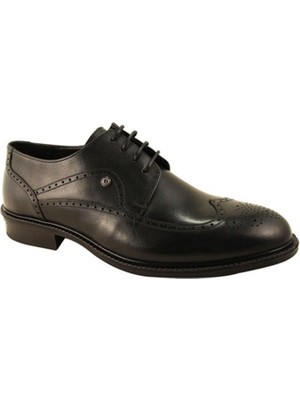 Forelli 10911-G Siyah Hakiki Deri Erkek Ayakkabı