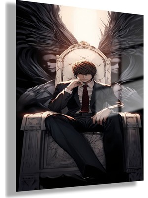 Gaagart Temperli Gerçek Cam Tablo Death Note Karakteri Yagami Light