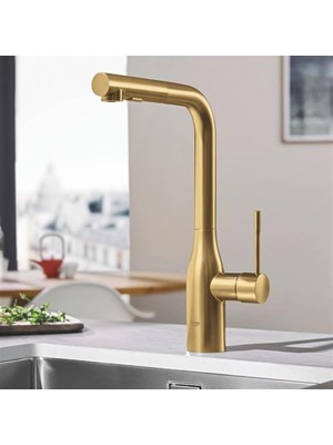 Hansgrohe Grohe Essence Spiralli Eviye Bataryası L Başlıklı Altın