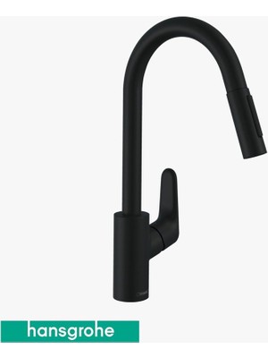 Hansgrohe Focus M41 Tek Kollu Eviye Bataryası 240, Çekilebilir El Duşu, 2jet 31815670