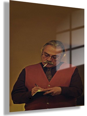 Gaagart Temperli Gerçek Cam Tablo Şahsiyet Haluk Bilginer Görseli
