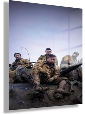 Gaagart Temperli Gerçek Cam Tablo Film Karakteri Fury Görseli