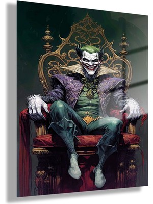 Gaagart Temperli Gerçek Cam Tablo Film Karakteri The Joker Art