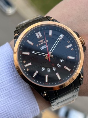 Ferro Takvimli 30 mt Su Geçirmez Erkek Kol Saat XF0016