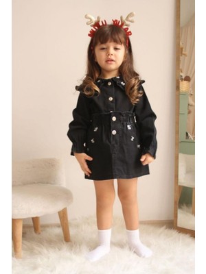 Tarz Çocuk Kız Çocuk Etekli Kot Takım