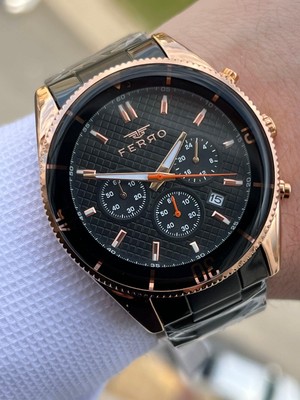 Ferro Iç Fonksiyonları Aktif Chronograph 30 mt Su Geçirmez Erkek Kol Saat XF0014