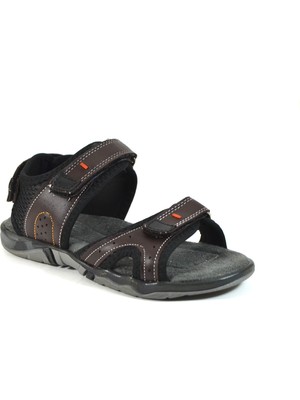 Bayrak Ty.13  Kahverengi & Gri  Erkek Çocuk Sandalet