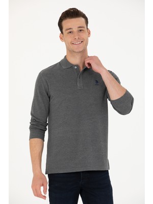 U.S. Polo Assn. Erkek Antrasit Melanj Basic Sweatshirt 50269403-VR081