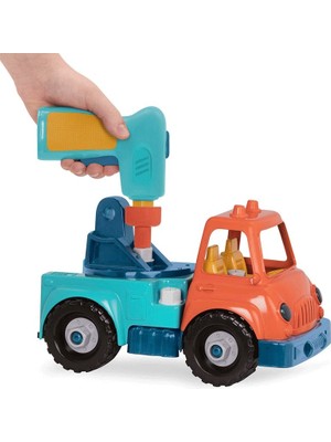 Wonder Wheels Tak Çıkar Vinç Renkli Oyuncak Araba 31 Parça BPA İçermeyen Malzeme