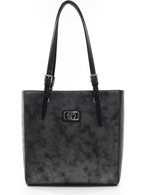 Silver Polo M.gümüş - M.siyah SP1096 Kadın Omuz Çantası