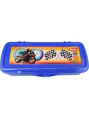 Fiyper Çift Bölmeli Plastik Kalem Kutusu Kalemlik