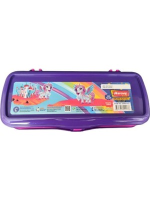 Fiyper Çift Bölmeli Plastik Kalem Kutusu Kalemlik