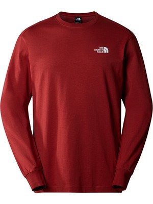 The North Face M Outdoor Graphic L/s Erkek Outdoor Sweatshirts NF0A880VPOJ1 Kırmızı