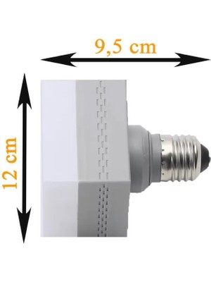 Zmr 30W Kare LED Ampul Gri 6500K Beyaz Işık Jumbo Torch Lamba