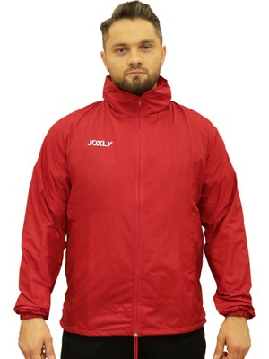 Joxly Unisex Kapüşonlu Kırmızı Yağmurluk