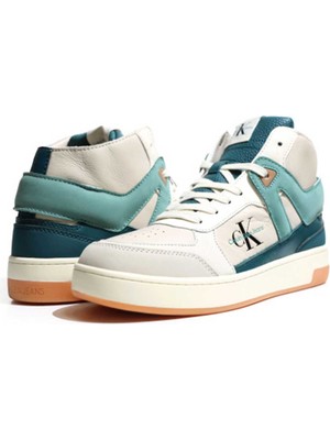 Calvin Klein Erkek Calvin Klein Basket Cupsole Mid Sneakers YM0YM00883