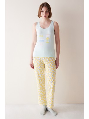 Lemonade Sarı Pantolon Pijama Takımı