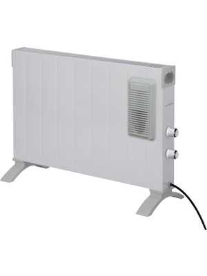 Luxell 2500W Konveksiyonel Fanlı Isıtıcı – Termostatlı, Devrilme Emniyetli, Kapalı ve Açık Alan Kullanımına Uygun, Beyaz