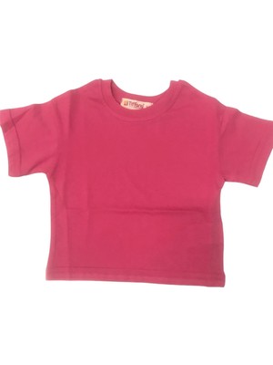 Tiffany Tekstil Tiffany T-Shirt Basic Süprem Fuşya