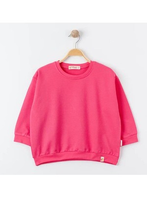 Tiffany Tekstil Tiffany Sweatshirt Oversize Theme Fuşya