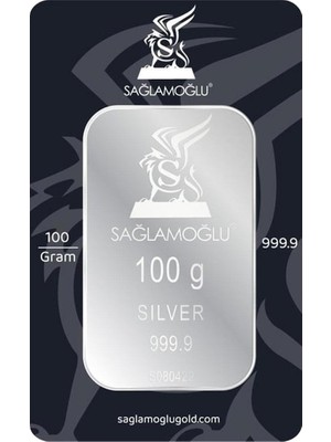 Sağlamoğlu 100 gr Gümüş Külçe