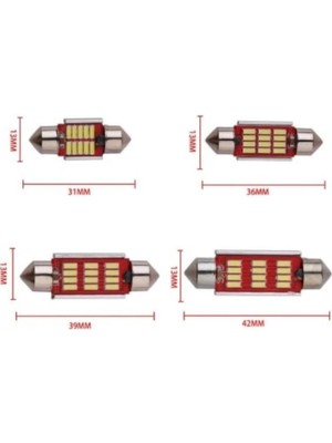 Erlight Sofit LED Canbus C5W Tavan Plaka Ampül 36 mm 2 Adet