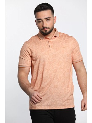 Julude Koyusomon Dijital Baskı Polo Yaka Erkek Tişört P-00009264