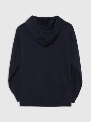 Gap Erkek Çocuk Lacivert Gap Logo Fransız Havlu Kumaş Sweatshirt