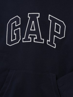 Gap Erkek Çocuk Lacivert Gap Logo Fransız Havlu Kumaş Sweatshirt