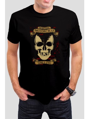 T-35 Kuru Kafa Baskılı Siyah Unisex T-Shirt