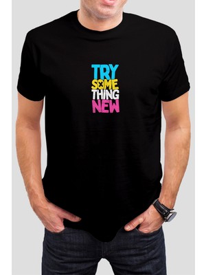 T-35 Yazılı Baskılı Siyah Unisex T-Shirt