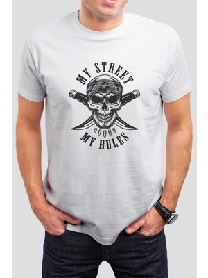 T-35 Kuru Kafa Baskılı Beyaz Unisex T-Shirt