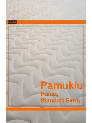 Babadağ Koleksiyon Extra Standart Dolgu Yatak Alezi 245GR M2 Kapitoneli Fitted 120X200 Pamuk Kumaş