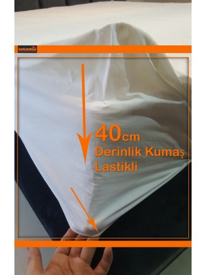 Babadağ Koleksiyon Extra Standart Dolgu Yatak Alezi 245GR M2 Kapitoneli Fitted 120X200 Pamuk Kumaş