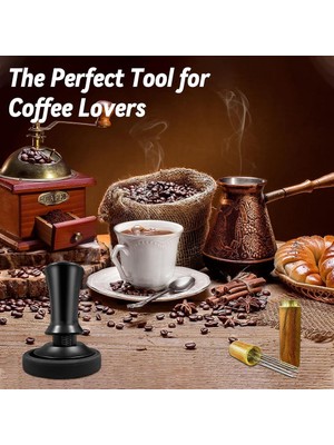 Xin Yue Zhang Kahve Espresso Sabotajı 51MM, Wdt Aracıyla Kalibre Edilmiş Yaylı, Silikon Matlı, Espresso Kahve Makinesi Için (Yurt Dışından)