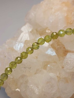 Yaşam Tohumu yasamtohumu Peridot (Zebercet) Taşı 3.5mm Bileklik (45946)