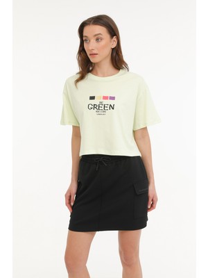 Lumberjack Wl Vanılla 11Md1056 Neon Yeşil Kadın Kısa Kol T-Shirt