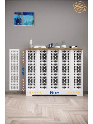 Endless Shopping Petek Ustu Dresuar Kaplama 96CM Cok Amacli Dolaplar Ahsap Mobilya Kalorifer Petek Onu Kapatma