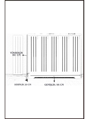 Endless Shopping Çam Petek Onu Dresuar Kaplama 96CM Cok Amacli Dolaplar Ahsap Mobilya Kalorifer Petek Onu Kapatma