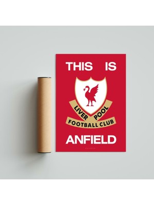 Kaynock This Is Anfield 21 x 30CM - Siyah Çerçeveli