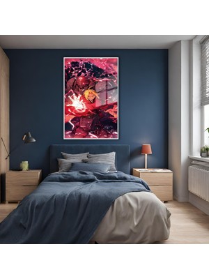 Gaagart Metal Çerçeveli Temperli Cam Tablo Edward Elric Görseli